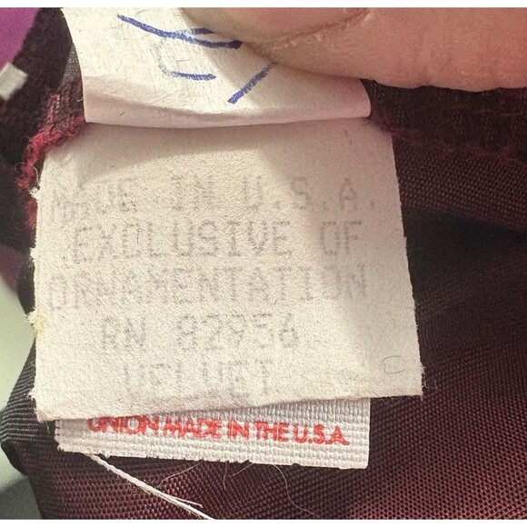 Vtg Y2k 90s Red Black Velvet Two Piece Floral Whimsigoth Fairy Prom Gown Sz 14 - Picture 10 of 12